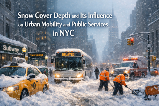 Snow Cover Depth and Its Influence on Urban Mobility and Public Services in NYC